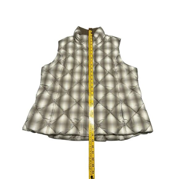 Eddie Bauer Women’s EB700 Fill Plaid Puffer Vest - Goose Down Fill Neutral - XL‎ - Picture 9 of 10